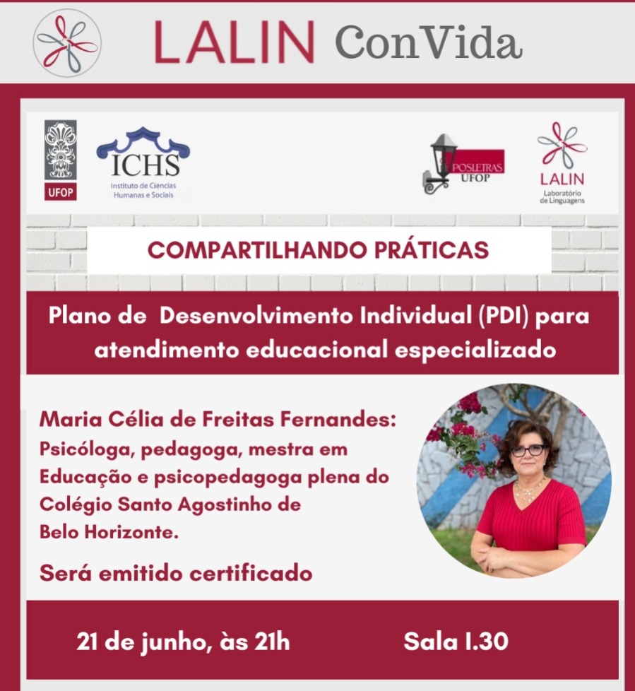 LALIN ConVida – Maria Célia Fernandes – Plano de desenvolvimento Individual