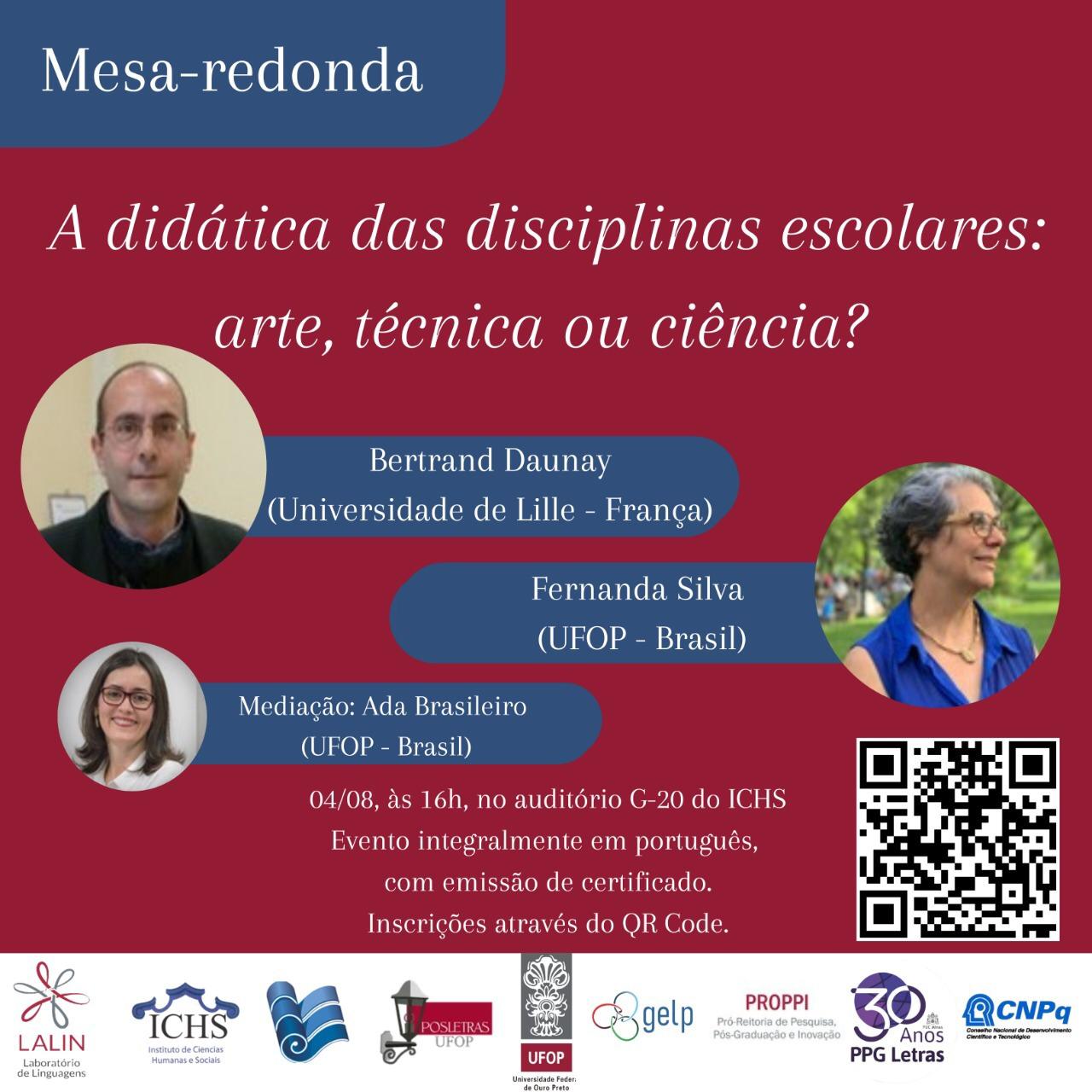 Mesa Redonda GELP – A didática das disciplinas escolares